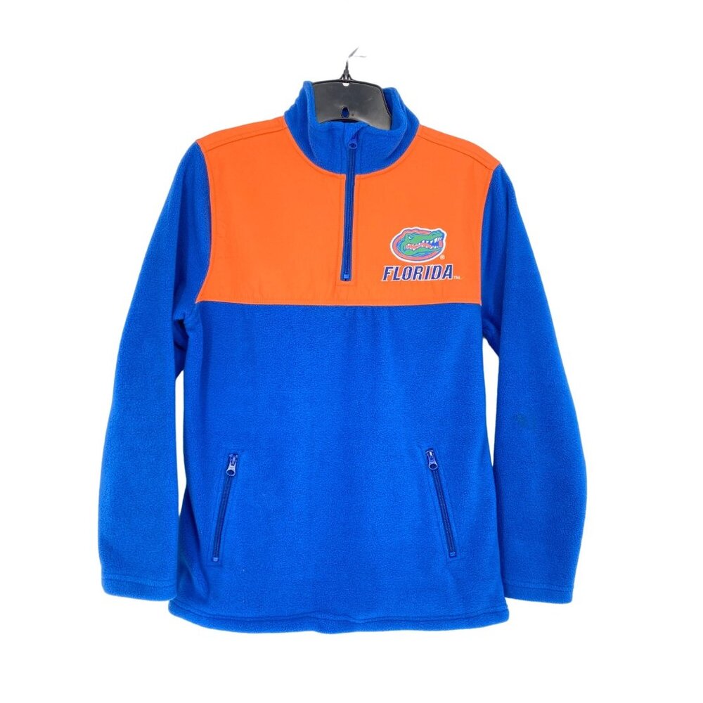 Peak Season Youth L UF Florida Gators 1/4 Zip Jacket Fleece Embroidered Albert